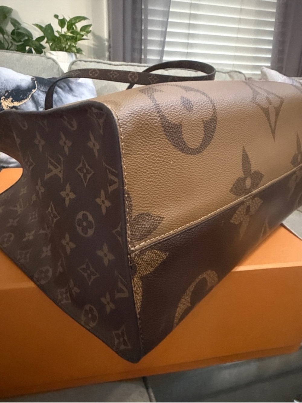 Louis Vuitton Large Brown Monogram Canvas Tote - Picture 4 of 6